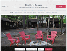 Tablet Screenshot of pinegrovelakegeorge.com
